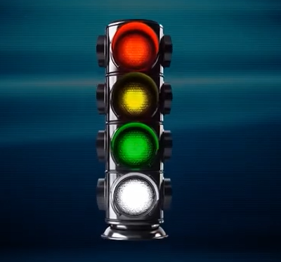 Biele svetlo na semafóri