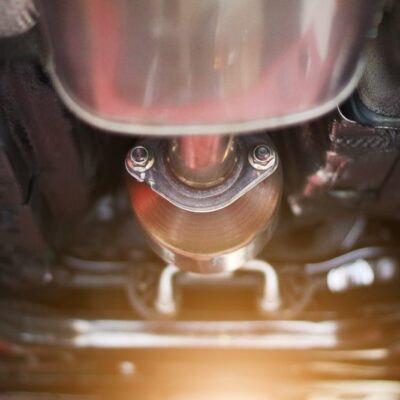 detail na prehriaty katalizátor