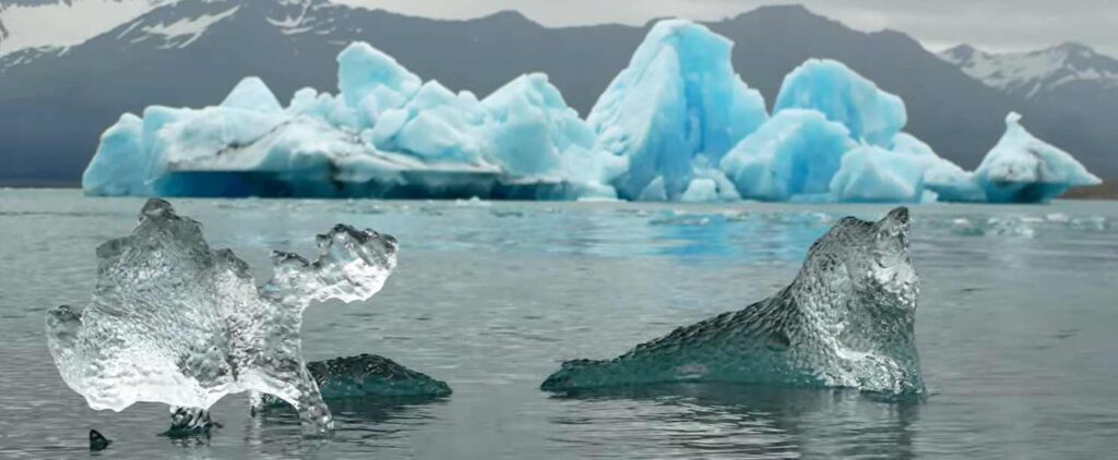 Jökulsárlón modré ľadovce