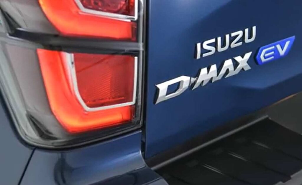 ISuzu Dmax EV nápis