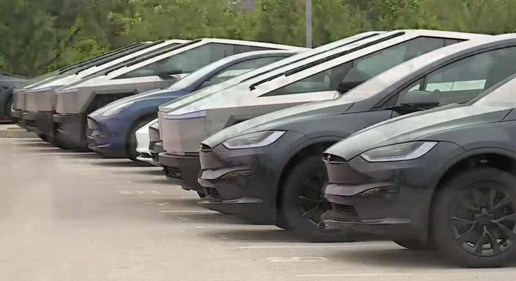 Parkovisko Tesla