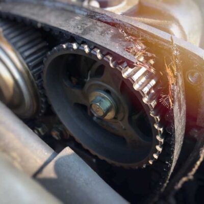 Pretrhnutý klínový remeň