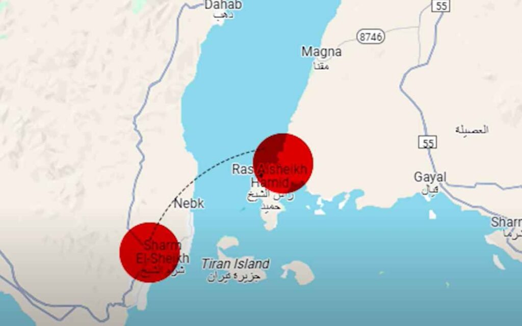 mapa most Egypt