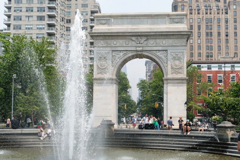 oblúk vo Washington Square Parku