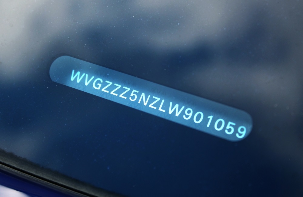 VIN číslo detail