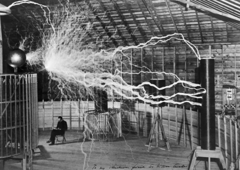 Nikola Tesla v laboratoriu