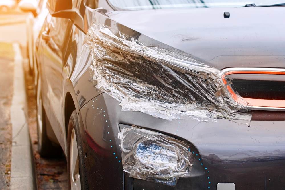Auto prelepené svetlo