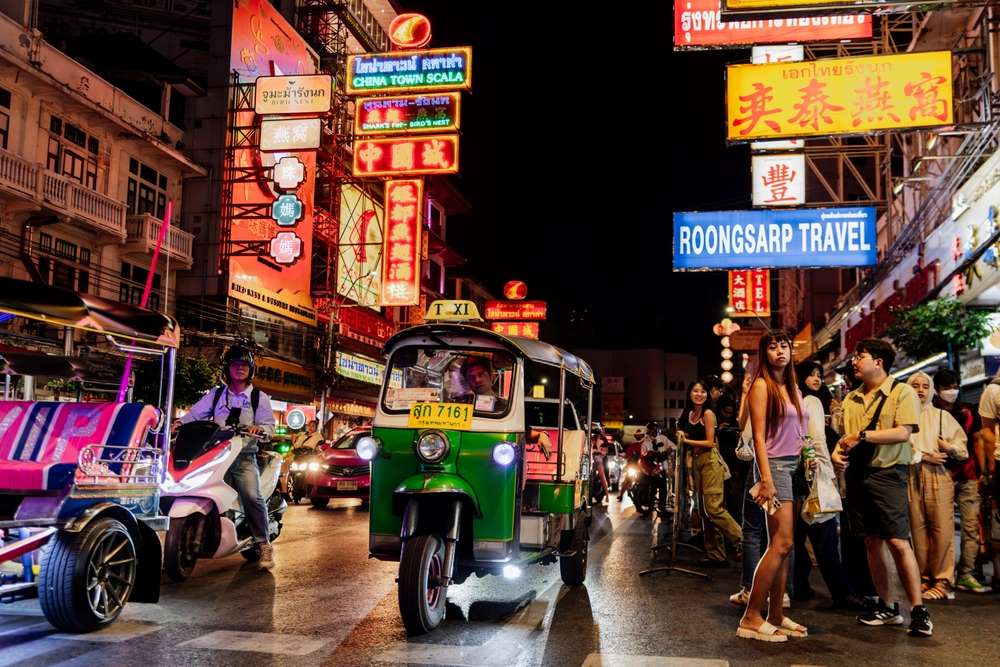Bangkok rušná ulica