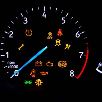 Kontrolky palubná doska