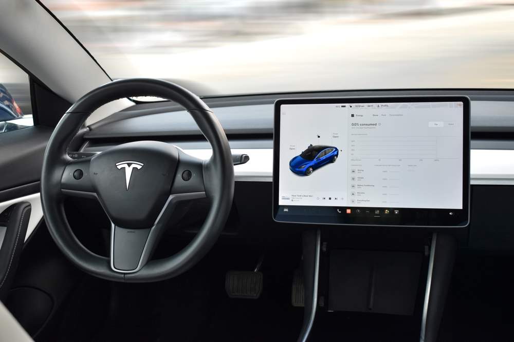 Tesla páčky smeroviek