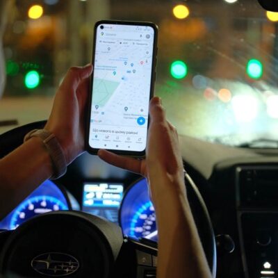 mobil Google maps auto