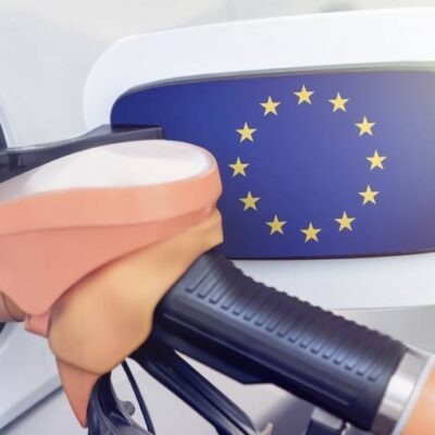 Tankovanie EÚ vlajka