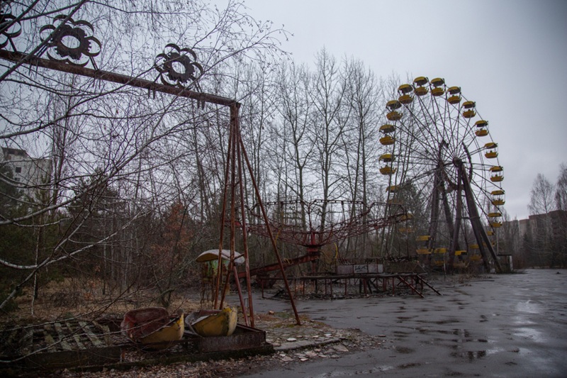 Opustený zábavný park v Pripjati