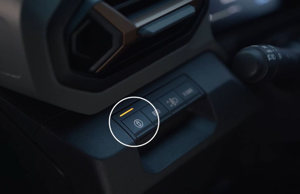 Dacia tlačidlo My safety