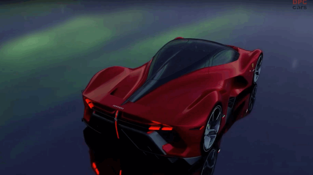 Dizajn zachová typické prvky Ferrari – dlhú kapotu, nízku siluetu a agresívne línie. Ferrari vyvíja aj špeciálny emotívny zvukový systém.