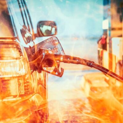 Požiar na čerpacej stanici