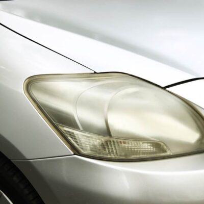 Zmatnený svetlomet svetlo