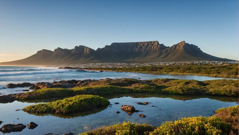 Stolová hora dominuje panoráme Kapského Mesta. Na jej plochý vrchol sa dostanete lanovkou a užijete si výhľad na oceán.
