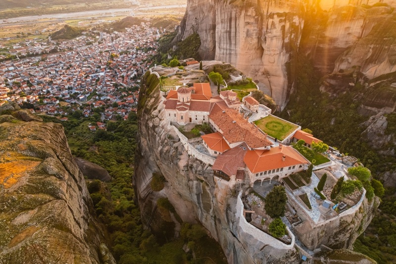 Meteora,Complex,In,Greece
