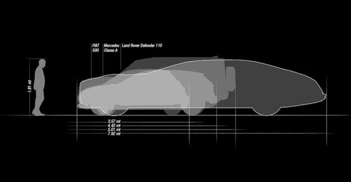 Aznom L'Epoque: Osemmetrová talianska limuzína s výkonom 1 000 koní je dvakrát dlhšia než VW Polo