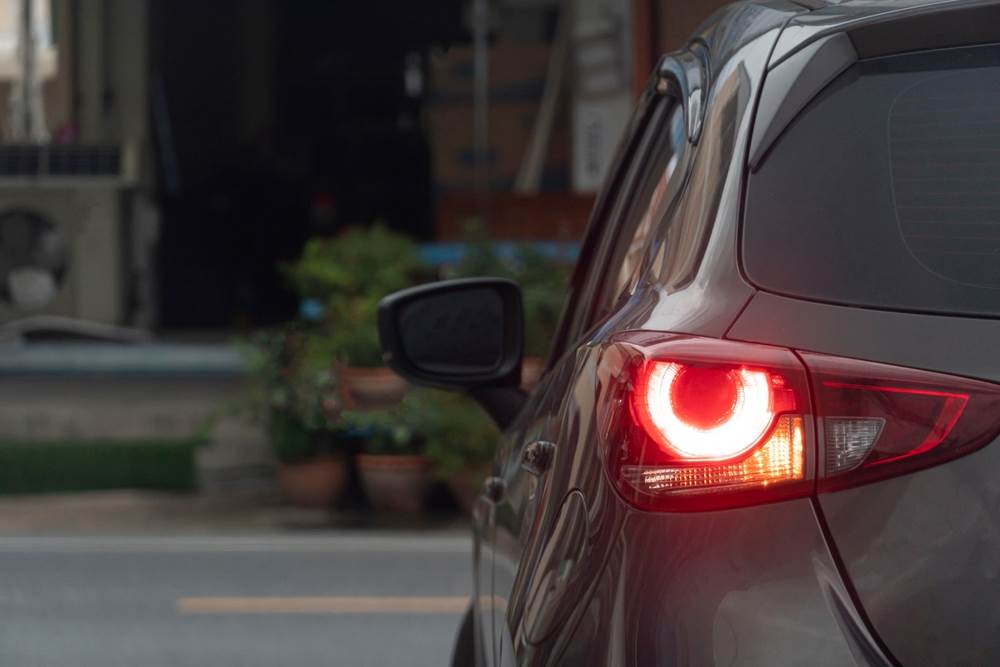 Brzdové svetlo na aute