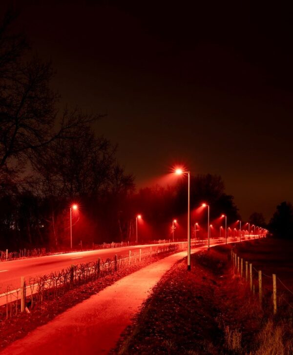 Červené led svetlá