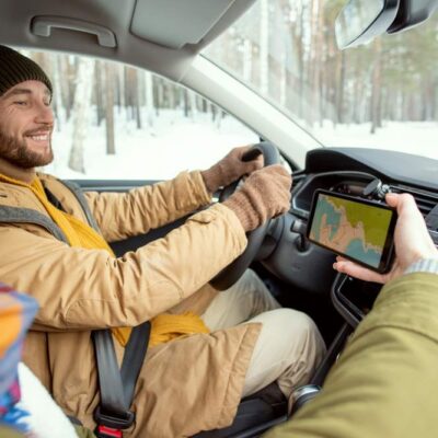 Šofér mobil spolujazdec zima
