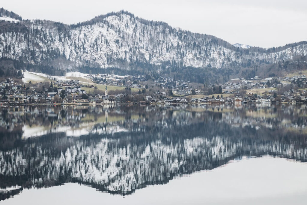 Adventný trh v St. Wolfgang pri jazere Wolfgangsee