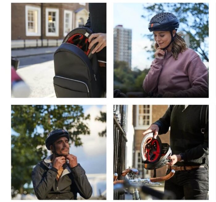 Skladacia cyklistická prilba Newlane: Zmestí sa do tašky a ochráni vás ako bežná prilba