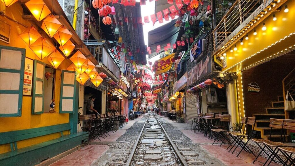 Vlaková ulica v Hanoji