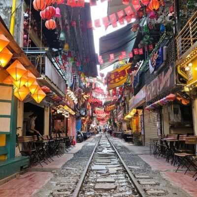 Vlaková ulica v Hanoji