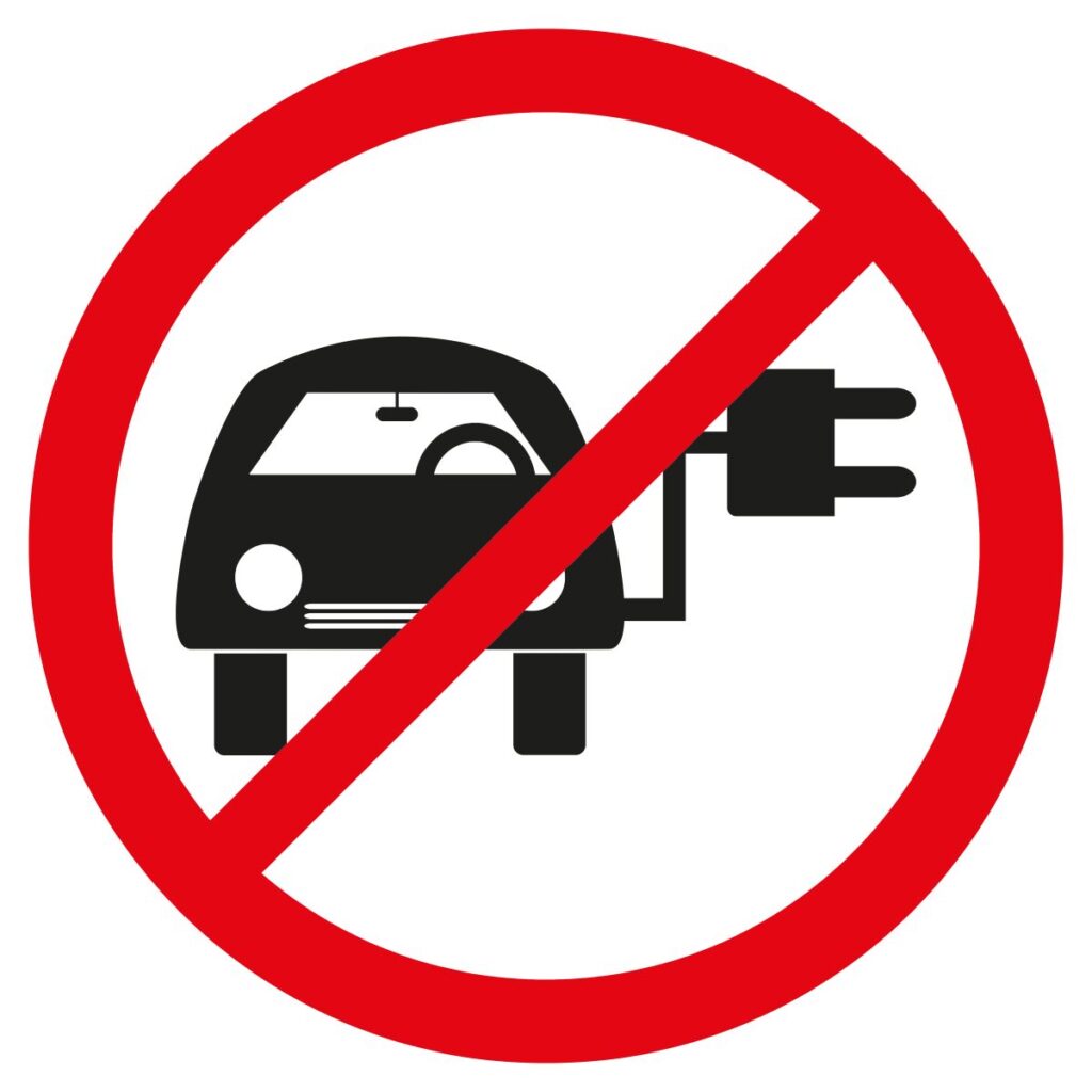 zakaz vjazdu s elektroautom