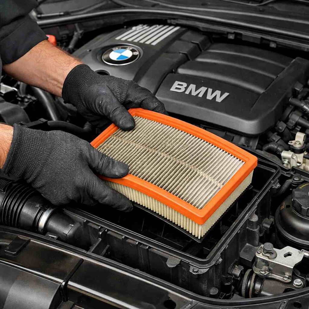 vzduchový filterv BMW