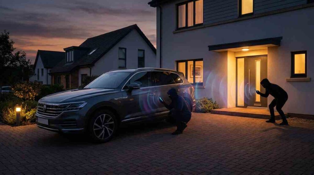Zlodeji používajú pri útoku na bezkľúčové SUV zariadenia, ktoré predlžujú signál elektronického kľúča.