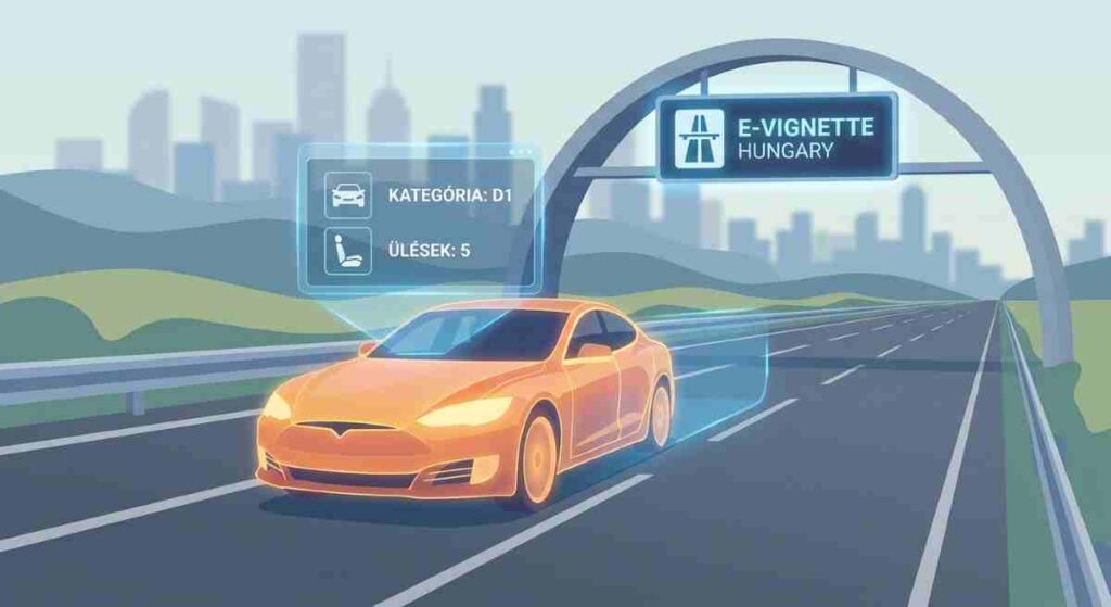 Maďarská elektronická diaľničná známka platí iba pre presne určenú kategóriu vozidla podľa počtu miest.