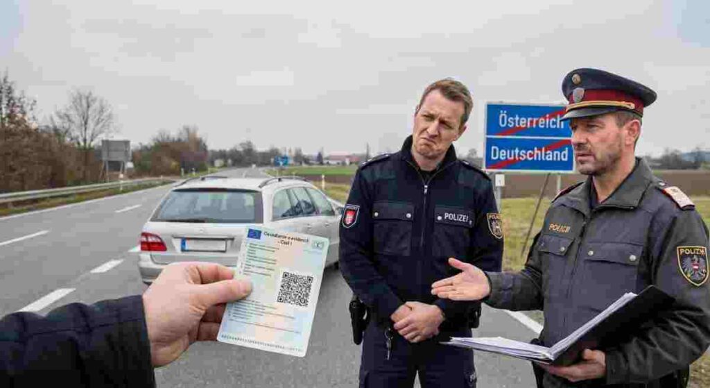 Český nový malý technický preukaz s QR kódom zahraničným policajtom v Rakúsku ani Nemecku nestačí.