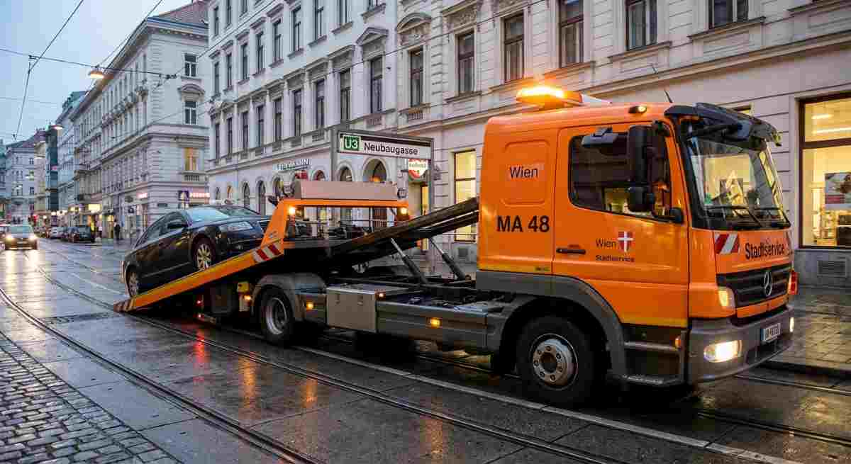 Odťahová služba MA 48 vo Viedni od 1. novembra zdvíha poplatok za odtiahnutie osobného auta na 355 eur.