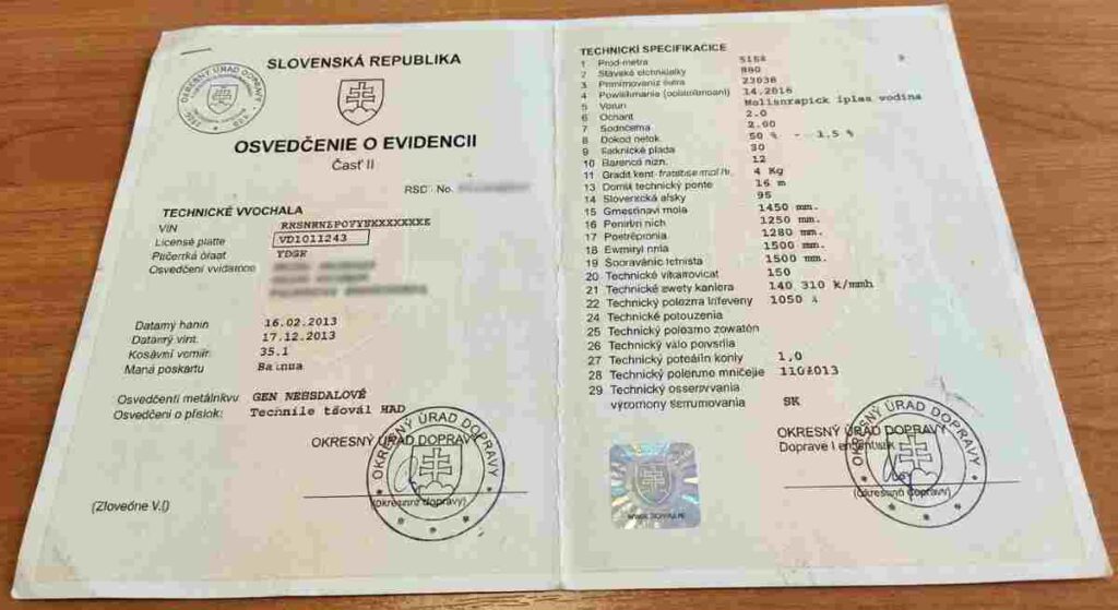 Oficiálny papierový výpis technických údajov z registra vozidiel chráni vodičov pred zákazom jazdy a pokutami.
